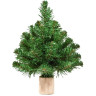 Новогодняя елка TRIUMPH TREE, Лесная Красавица, 30 см, на дерев. подставке, зеленая 73944